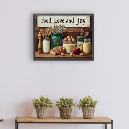 Kitchen Shelf - Full Round Drill Diamond Painting 40*30CM