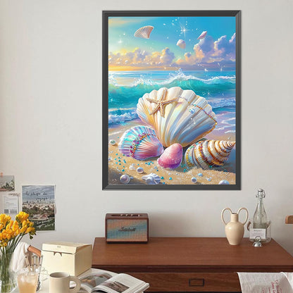 Shell Beach - Full Round Drill Diamond Painting 40*50CM