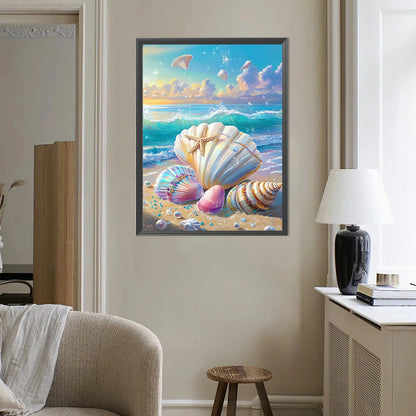 Shell Beach - Full Round Drill Diamond Painting 40*50CM