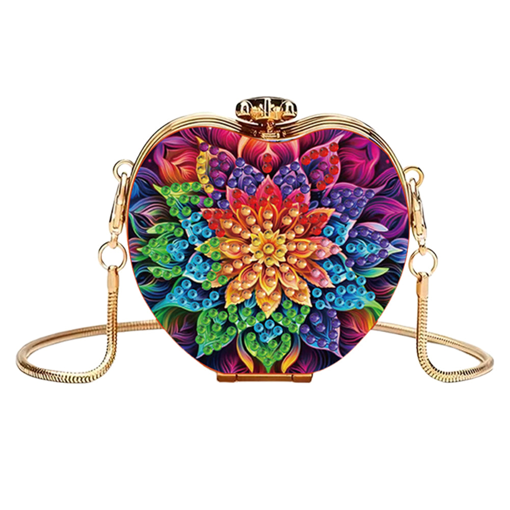DIY Diamond Painting Shoulder Bag Portable Bag for Coins Lipstick Earphones
