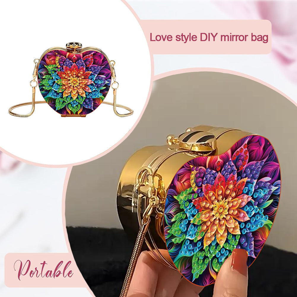 Mandala DIY Diamond Painting Shoulder Bag for Coins Lipstick Earphones Gifts