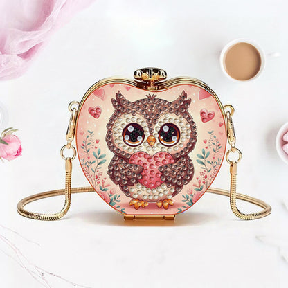 Owl DIY Diamond Painting Shoulder Bag for Coins Lipstick Earphones Gifts