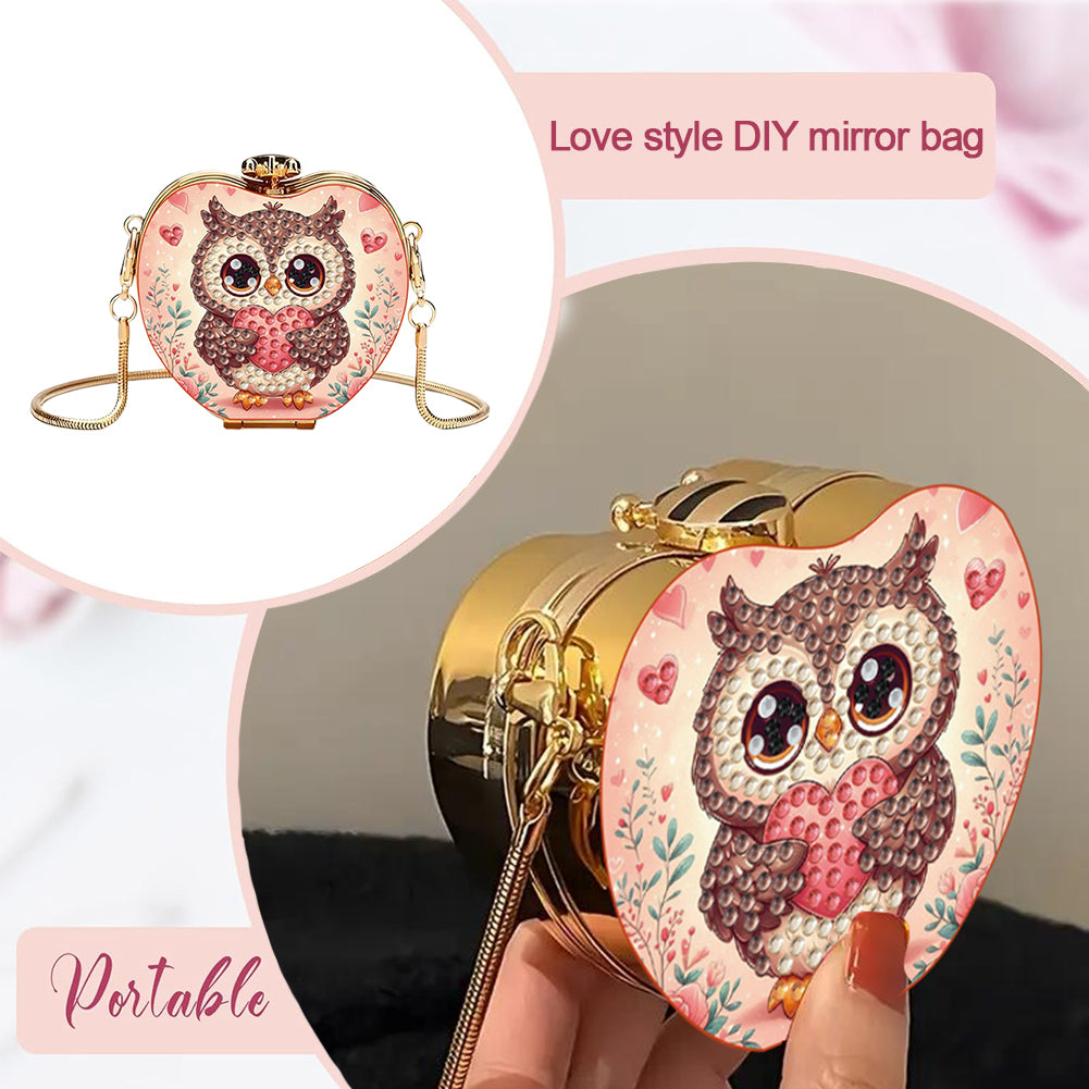 Owl DIY Diamond Painting Shoulder Bag for Coins Lipstick Earphones Gifts