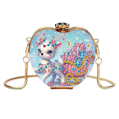 Deer DIY Diamond Painting Shoulder Bag for Coins Lipstick Earphones Gifts