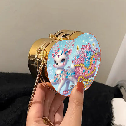 DIY Diamond Painting Shoulder Bag Portable Bag for Coins Lipstick Earphones