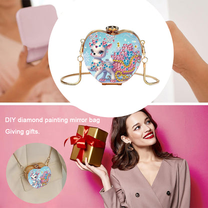 DIY Diamond Painting Shoulder Bag Portable Bag for Coins Lipstick Earphones