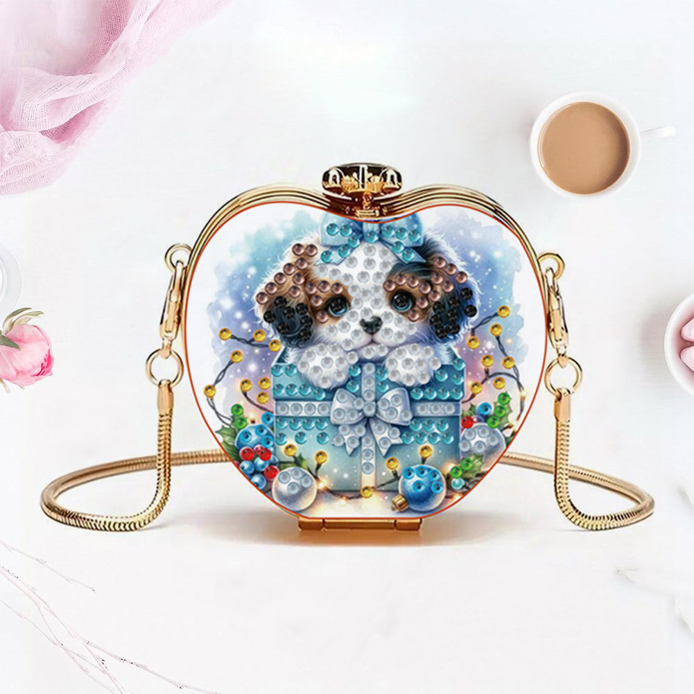 DIY Diamond Painting Shoulder Bag Portable Bag for Coins Lipstick Earphones