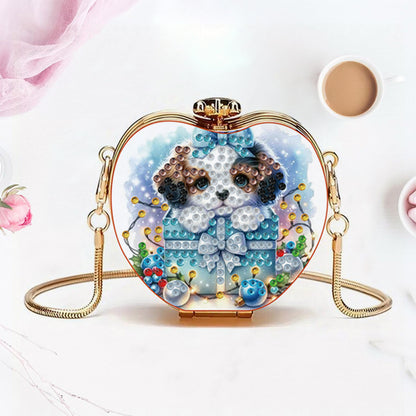 DIY Diamond Painting Shoulder Bag Portable Bag for Coins Lipstick Earphones