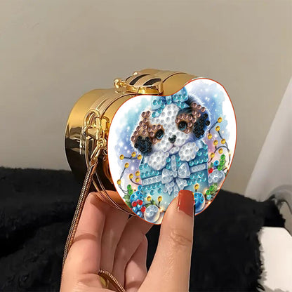 Dog DIY Diamond Painting Shoulder Bag for Coins Lipstick Earphones Gifts