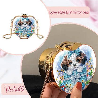 DIY Diamond Painting Shoulder Bag Portable Bag for Coins Lipstick Earphones