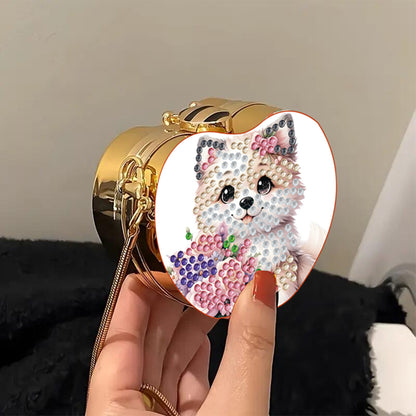 DIY Diamond Painting Shoulder Bag Portable Bag for Coins Lipstick Earphones