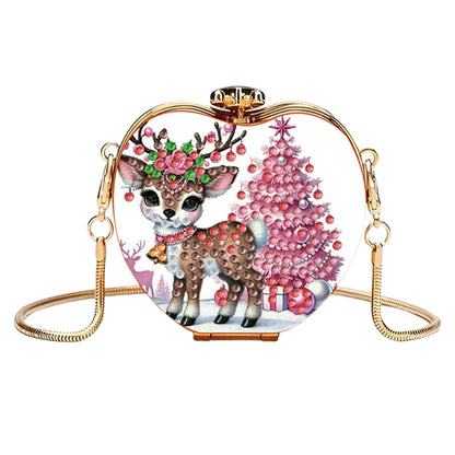 DIY Diamond Painting Shoulder Bag Portable Bag for Coins Lipstick Earphones