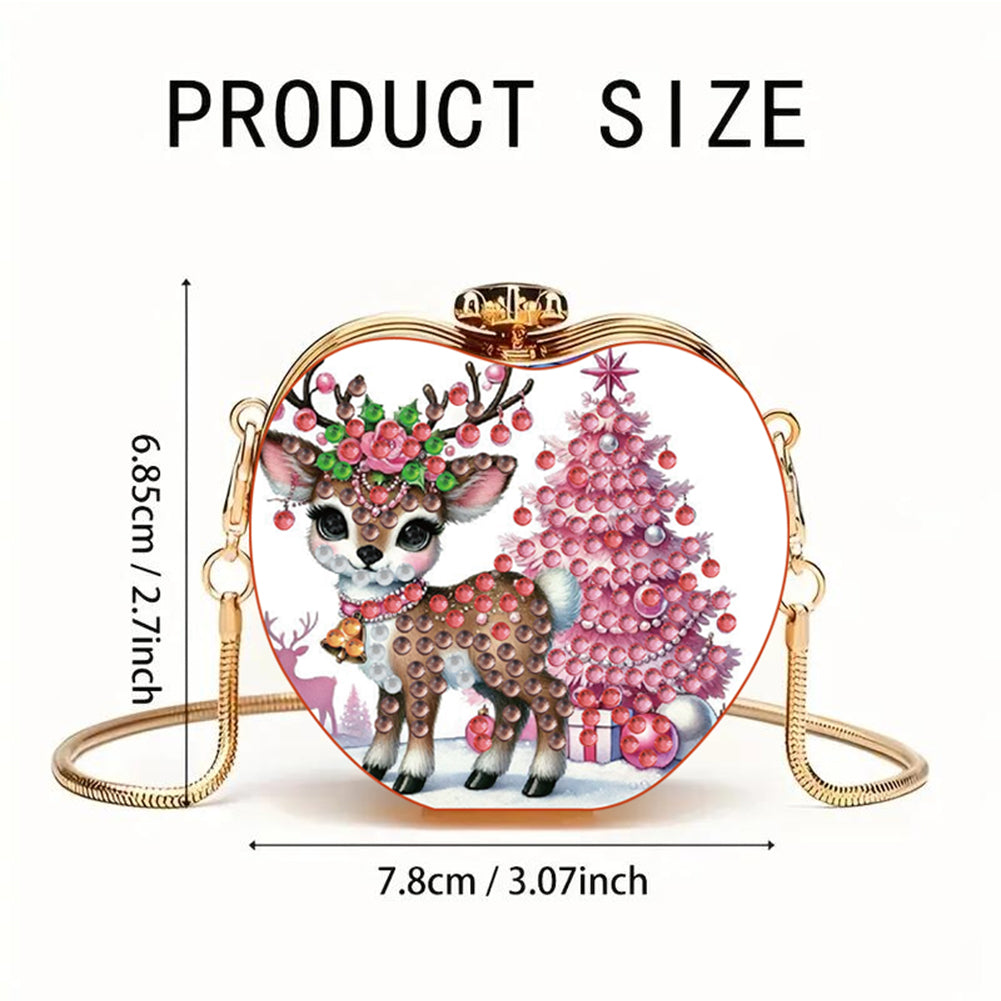 DIY Diamond Painting Shoulder Bag Portable Bag for Coins Lipstick Earphones