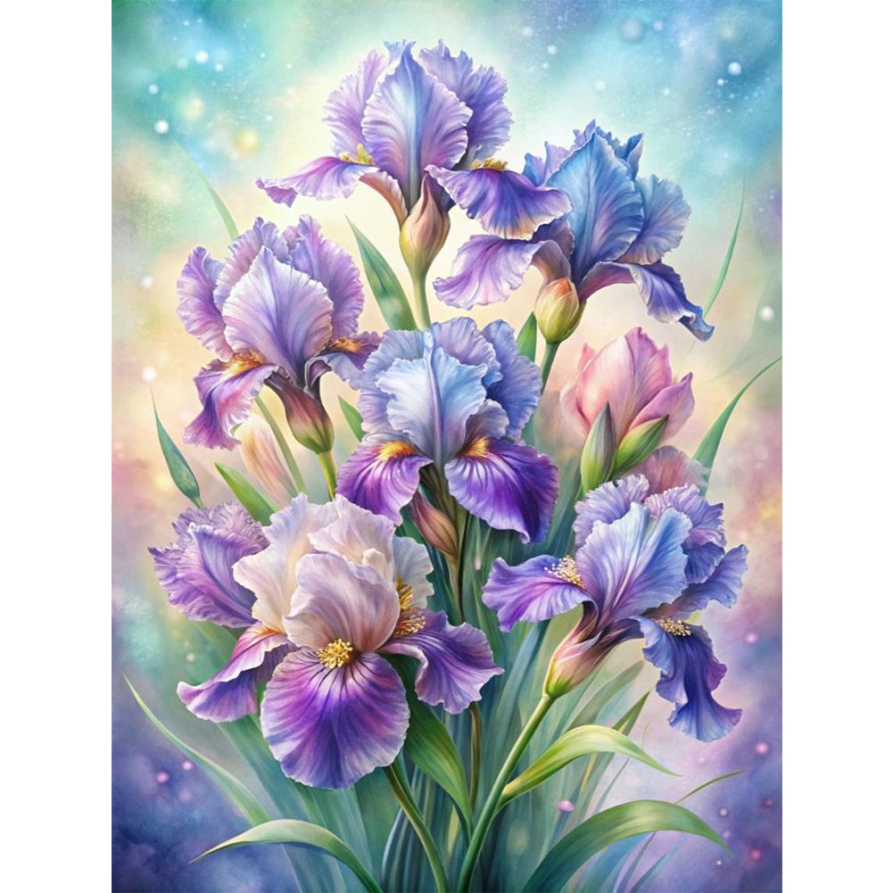 Flowers - 11CT Stamped Cross Stitch 40*55CM