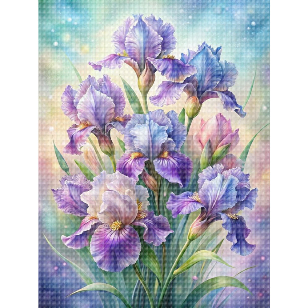 Flowers - 11CT Stamped Cross Stitch 40*55CM