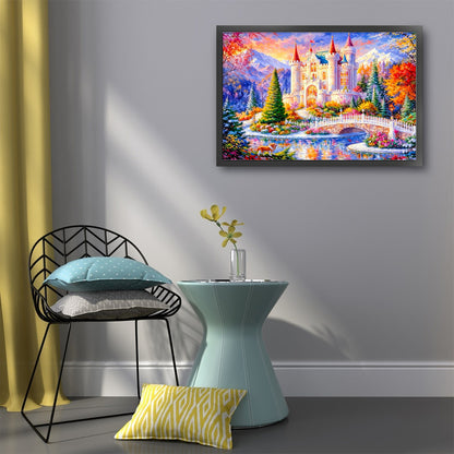Dream Castle - 14CT Stamped Cross Stitch 53*40CM