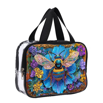 DIY Honey Diamond Painting Bling Rhinestone Makeup Bag Large Storage Bag