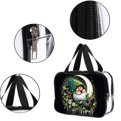 DIY Gnome Diamond Painting Bling Rhinestone Makeup Bag Large Storage Bag