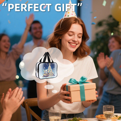 DIY Christmas Tree Diamond Painting Rhinestone Makeup Bag Large Storage Bag