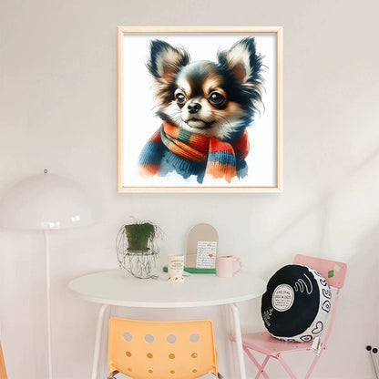 Puppy - 18CT Stamped Cross Stitch 25*25CM