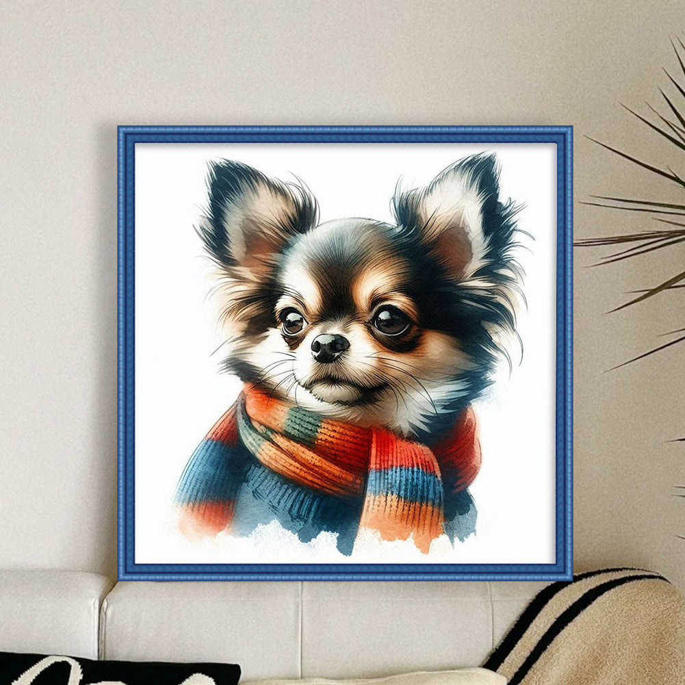 Puppy - 18CT Stamped Cross Stitch 25*25CM