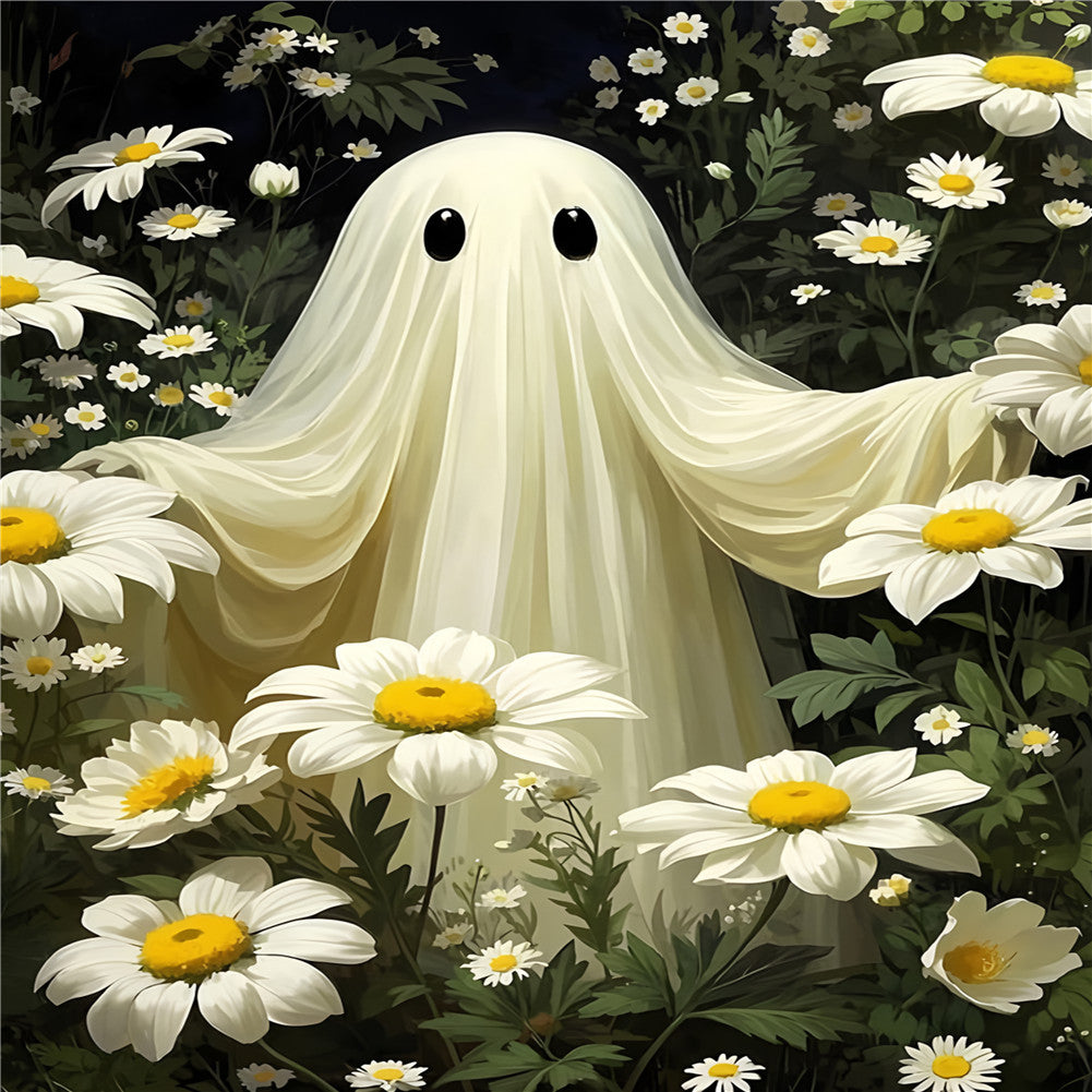 Halloween Ghost - Full Round Drill Diamond Painting 30*40CM