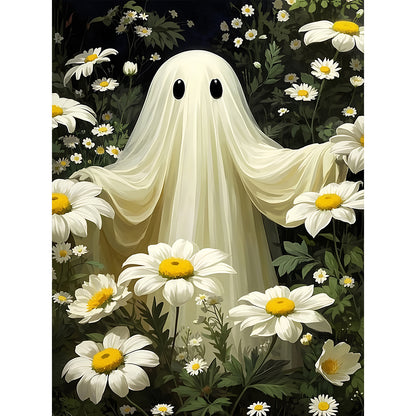 Halloween Ghost - Full Round Drill Diamond Painting 30*40CM
