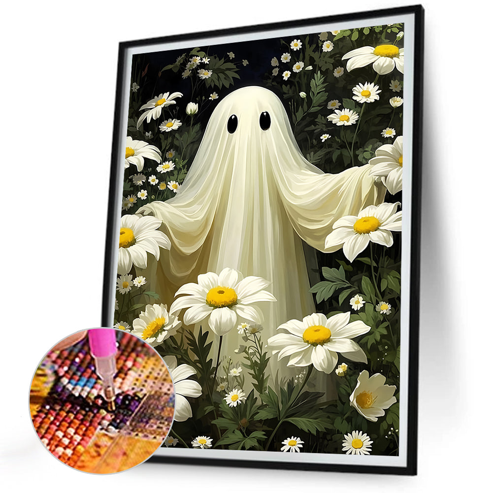 Halloween Ghost - Full Round Drill Diamond Painting 30*40CM