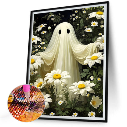 Halloween Ghost - Full Round Drill Diamond Painting 30*40CM