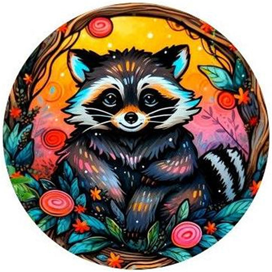 Raccoon 3 - 18CT Stamped Cross Stitch 25*25CM
