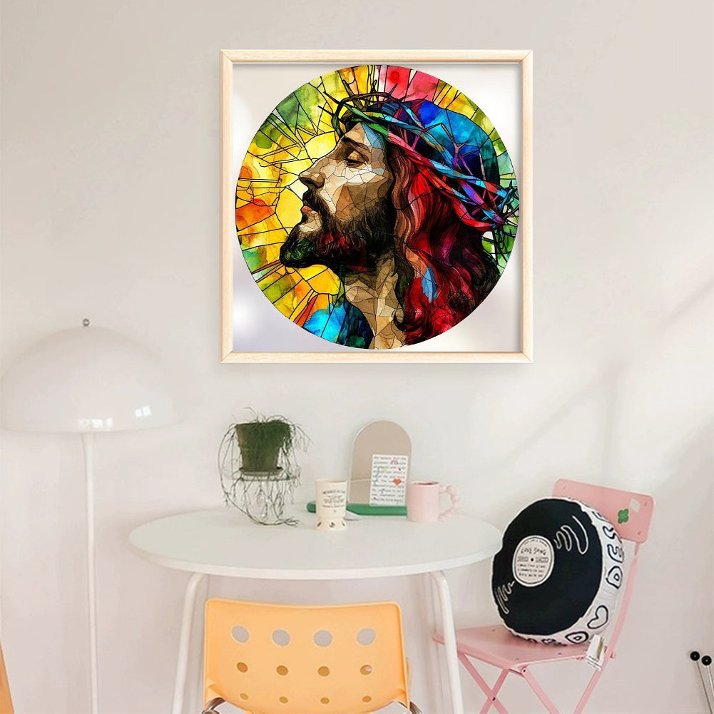 Jesus - 18CT Stamped Cross Stitch 25*25CM