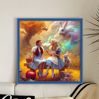 Alice In Wonderland - 11CT Stamped Cross Stitch 45*45CM