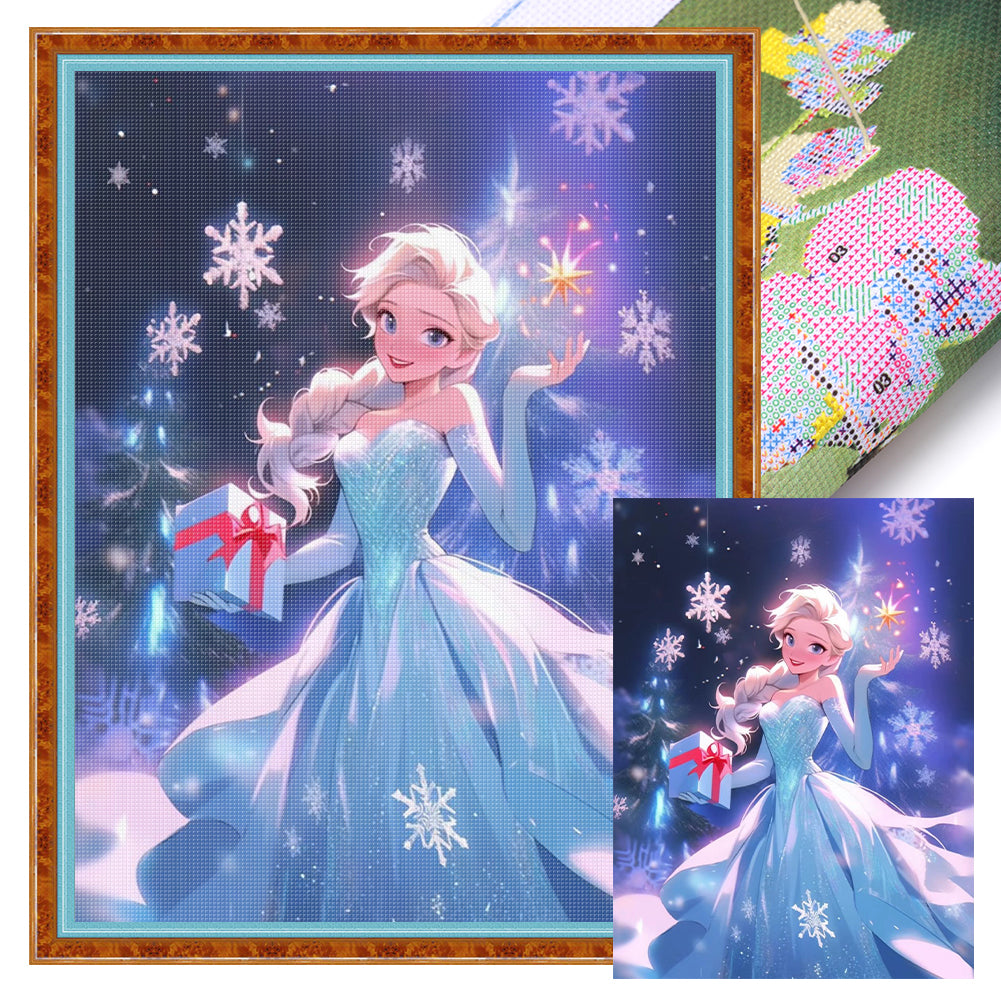 Princess Elsa - 11CT Stamped Cross Stitch 40*55CM