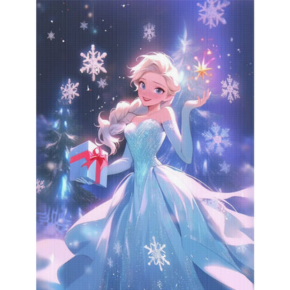 Princess Elsa - 11CT Stamped Cross Stitch 40*55CM