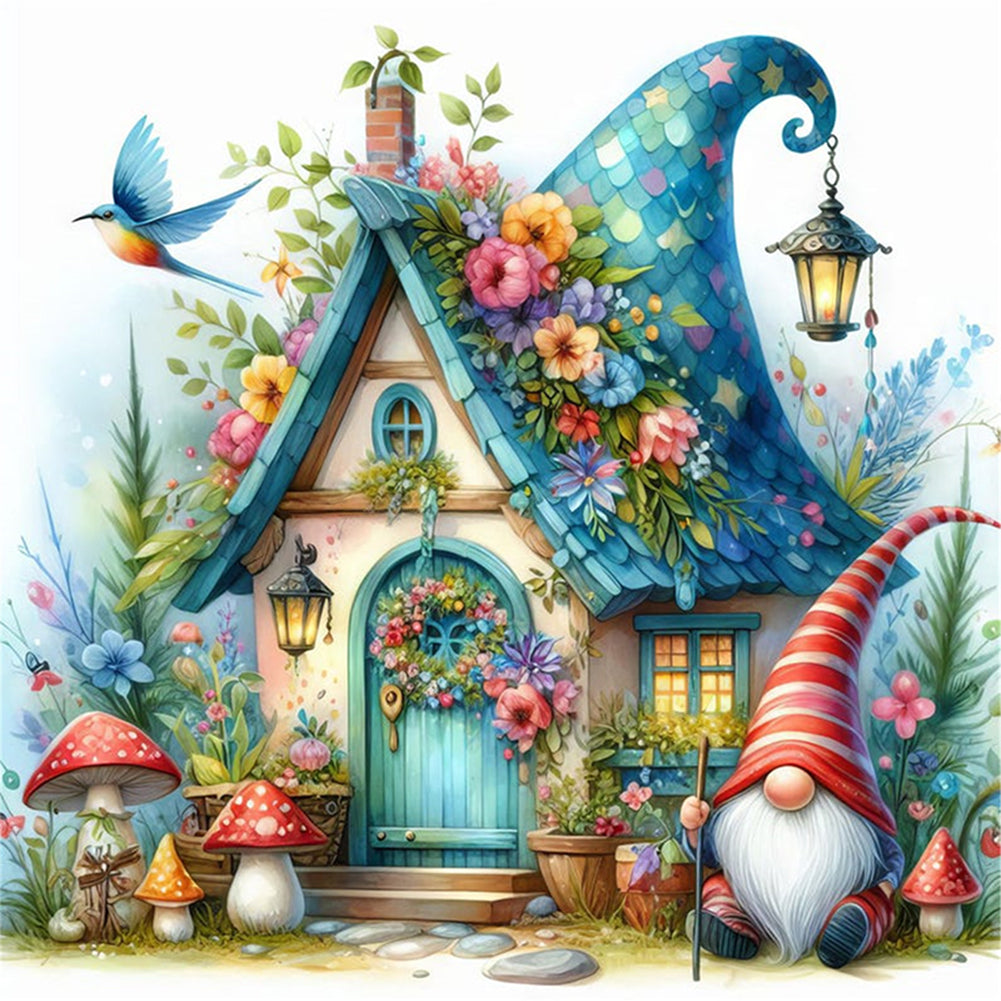 Gnome Cottage - 14CT Counted Cross Stitch 40*40CM