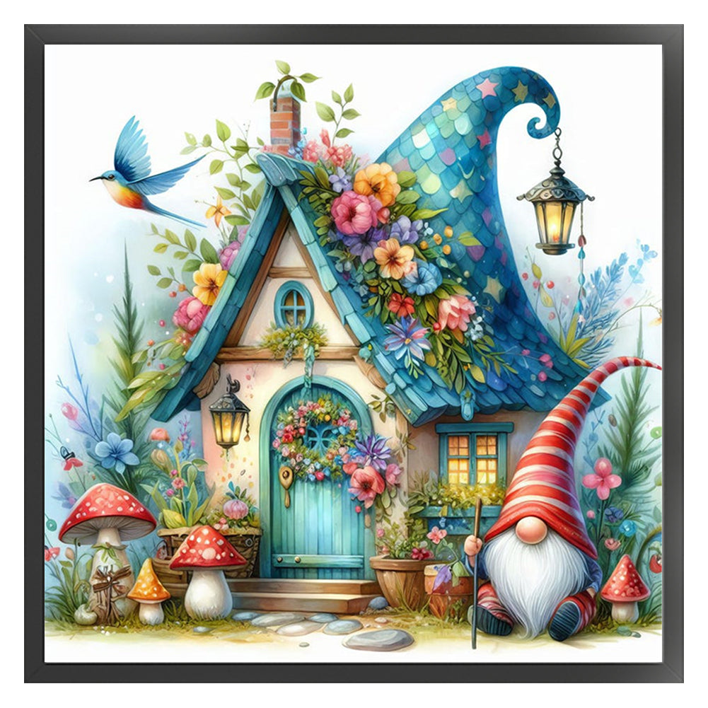 Gnome Cottage - 14CT Counted Cross Stitch 40*40CM