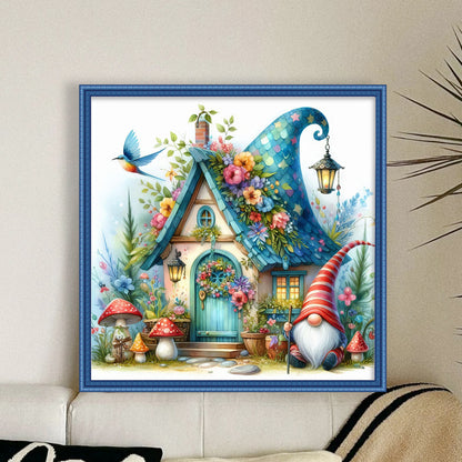 Gnome Cottage - 14CT Counted Cross Stitch 40*40CM