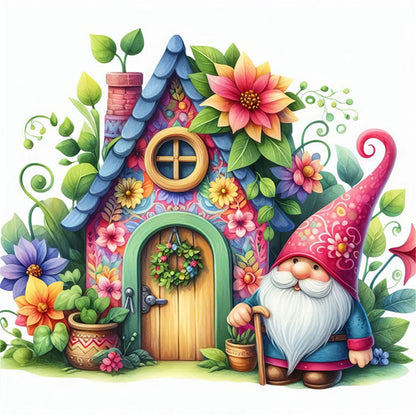 Gnome Cottage - 14CT Counted Cross Stitch 40*40CM