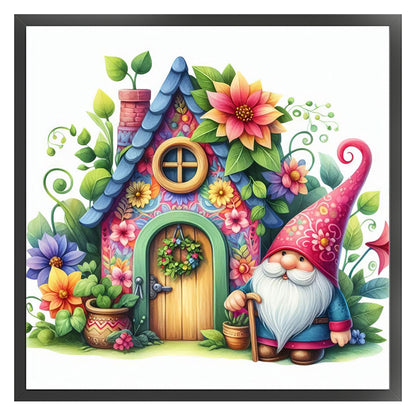 Gnome Cottage - 14CT Counted Cross Stitch 40*40CM