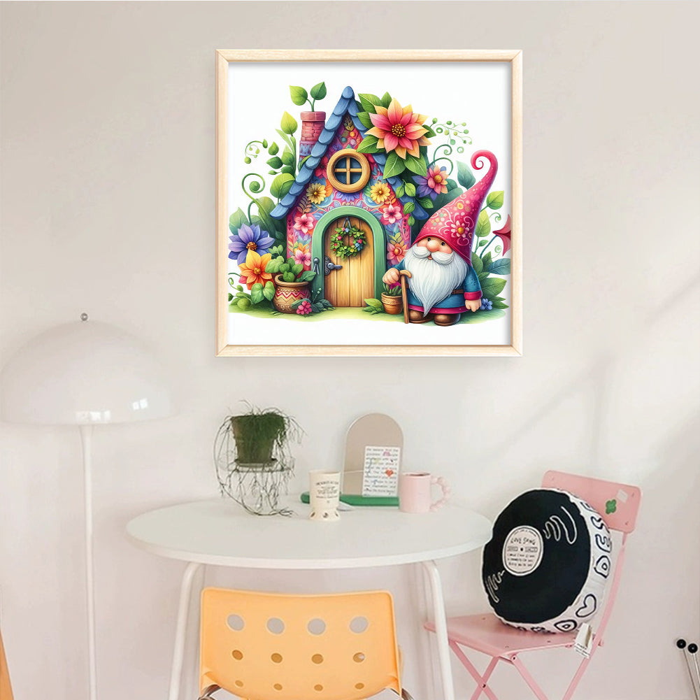Gnome Cottage - 14CT Counted Cross Stitch 40*40CM