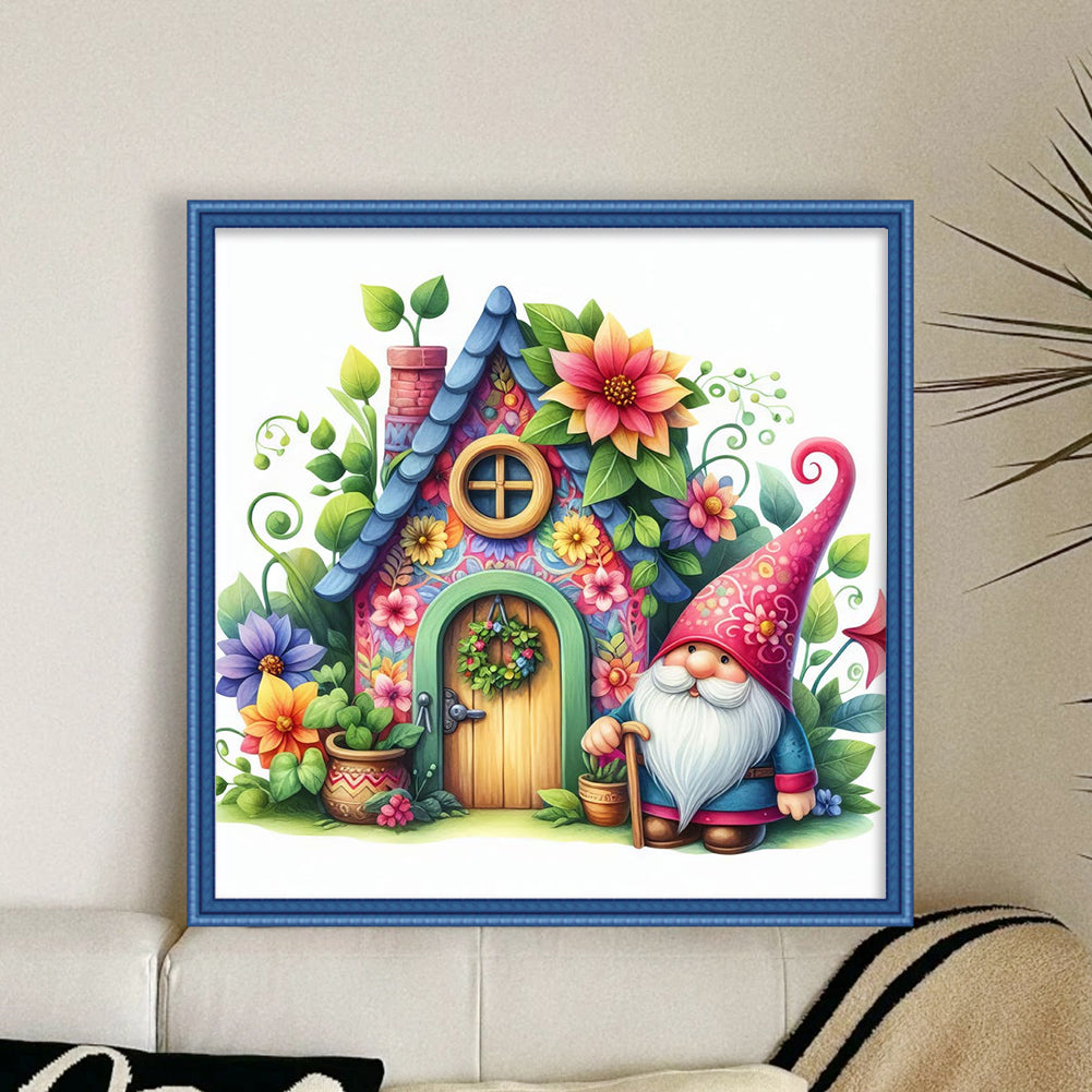 Gnome Cottage - 14CT Counted Cross Stitch 40*40CM