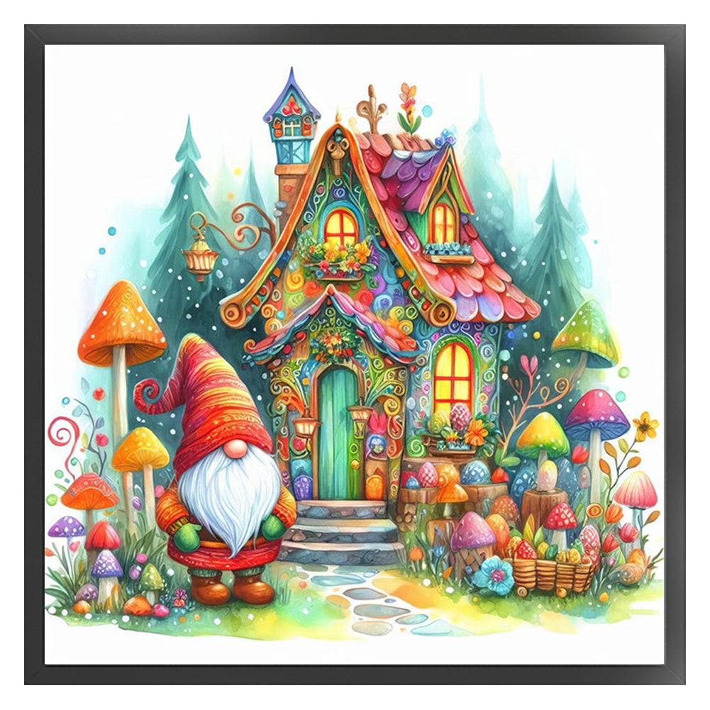Gnome Cottage - 14CT Counted Cross Stitch 40*40CM