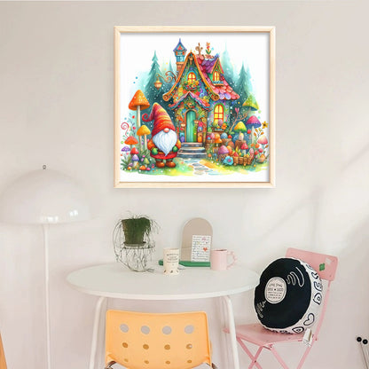 Gnome Cottage - 14CT Counted Cross Stitch 40*40CM