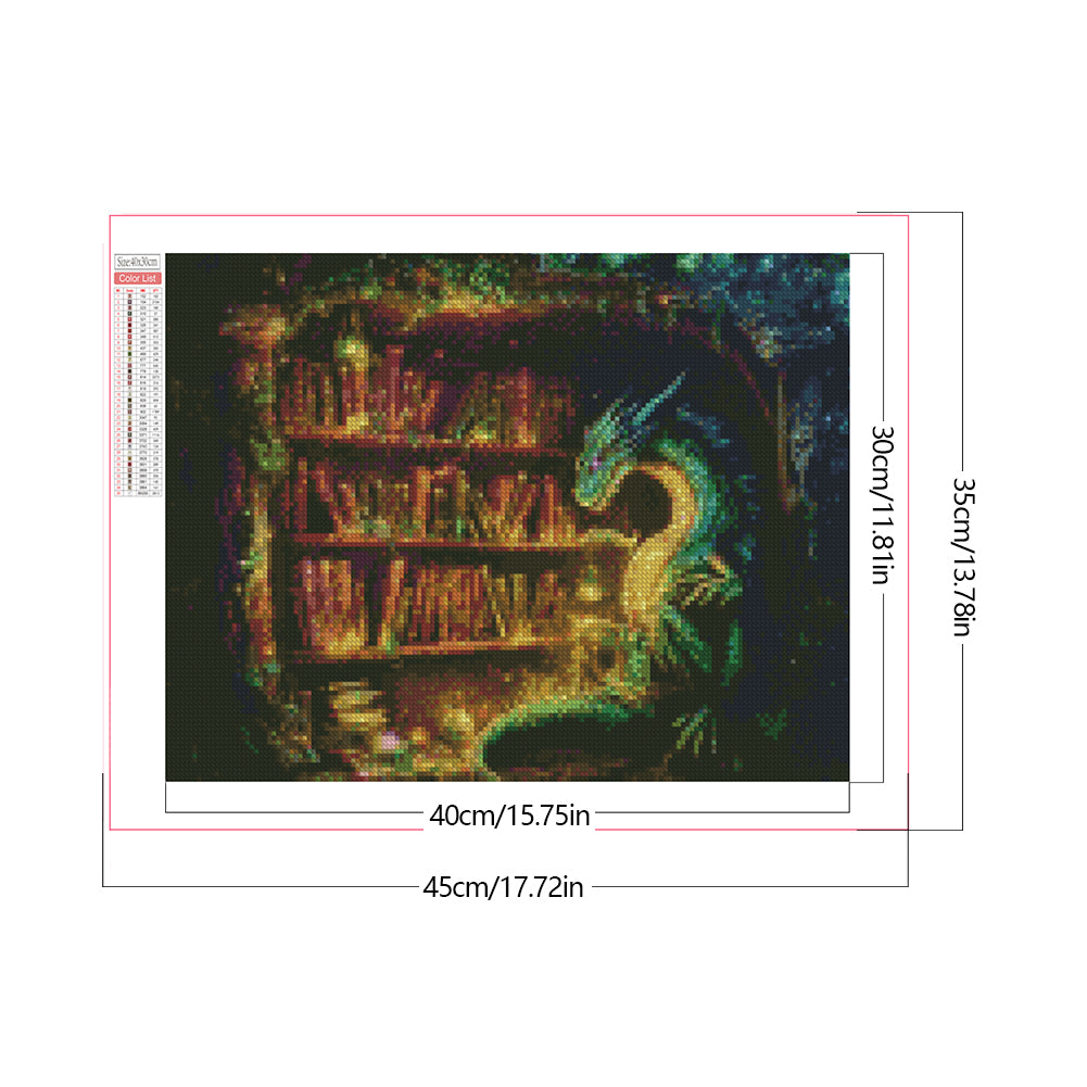 Magic Dragon - Full Round Drill Diamond Painting 40*30CM(Partial AB)