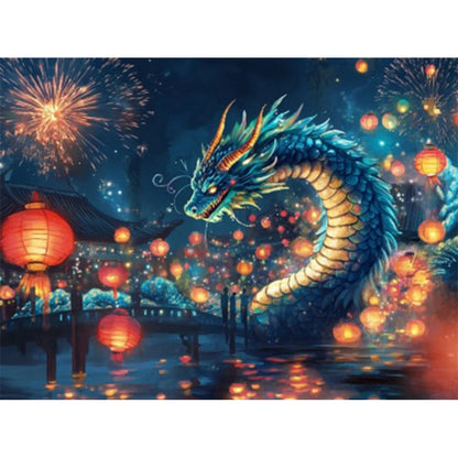Magic Dragon - Partial AB Full Round Drill Diamond Painting 40*30CM