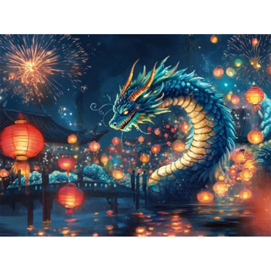 Magic Dragon - Partial AB Full Round Drill Diamond Painting 40*30CM