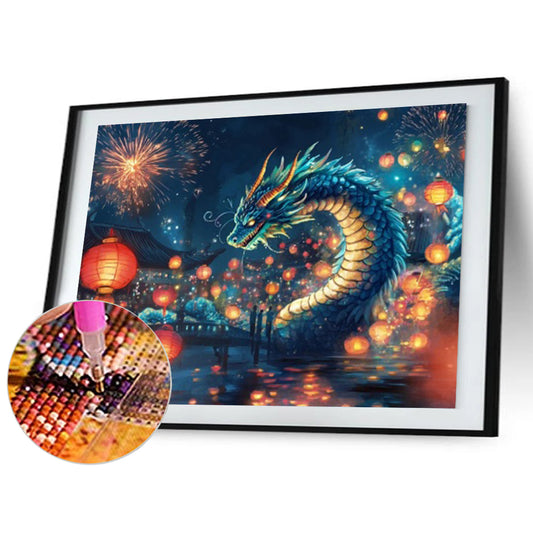Magic Dragon - Partial AB Full Round Drill Diamond Painting 40*30CM