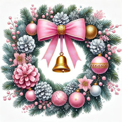 Bow Wreath - 14CT Counted Cross Stitch 40*40CM