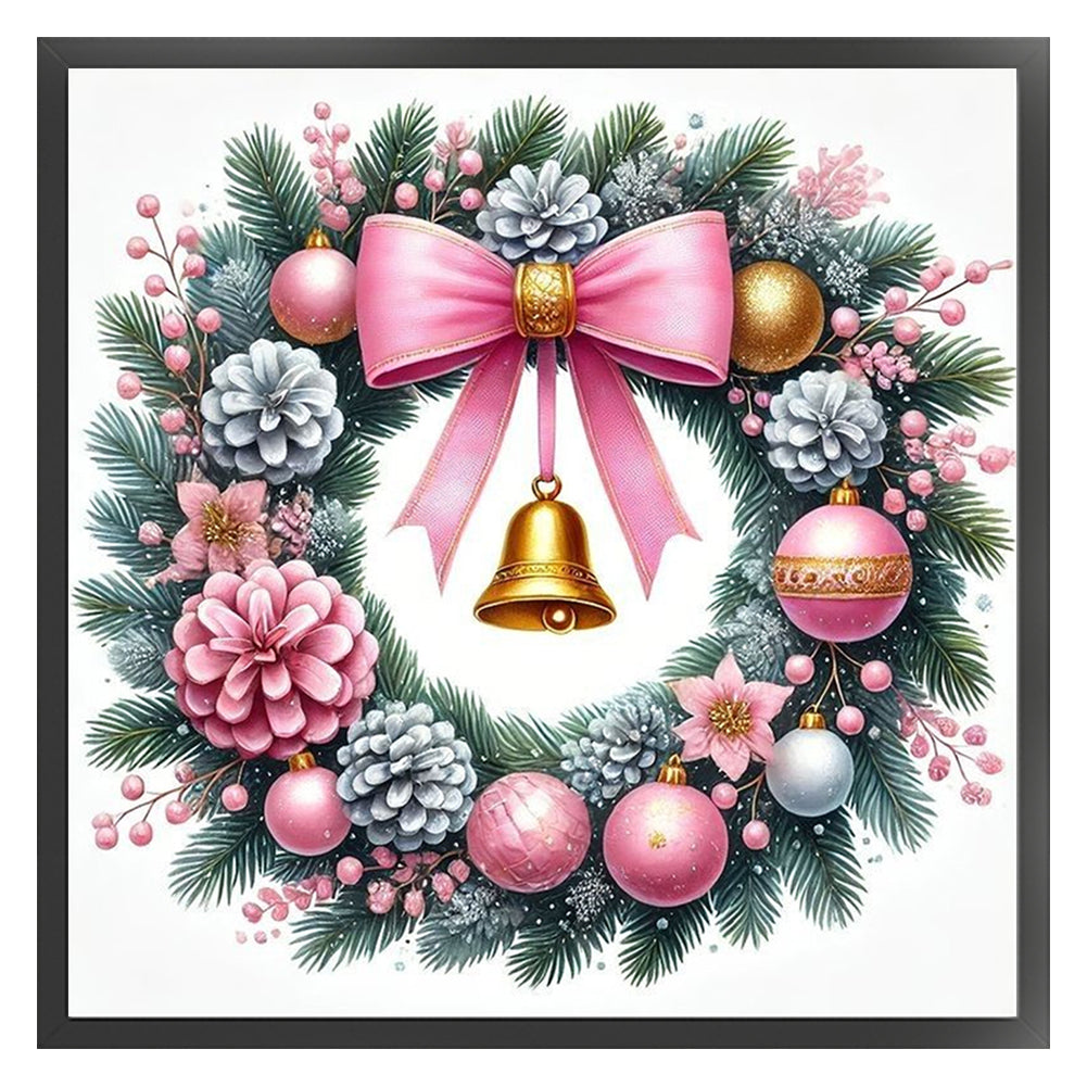 Bow Wreath - 14CT Counted Cross Stitch 40*40CM