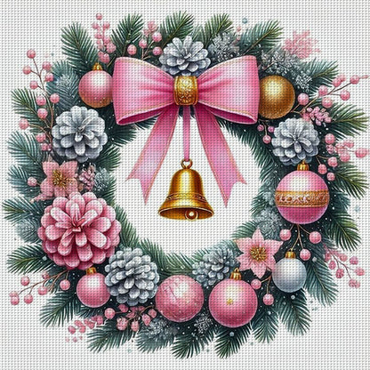 Bow Wreath - 14CT Counted Cross Stitch 40*40CM
